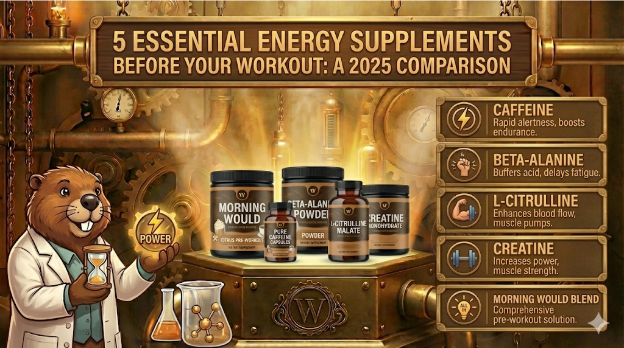 5 Essential Energy Supplements Before Your Workout: A 2025 Comparison